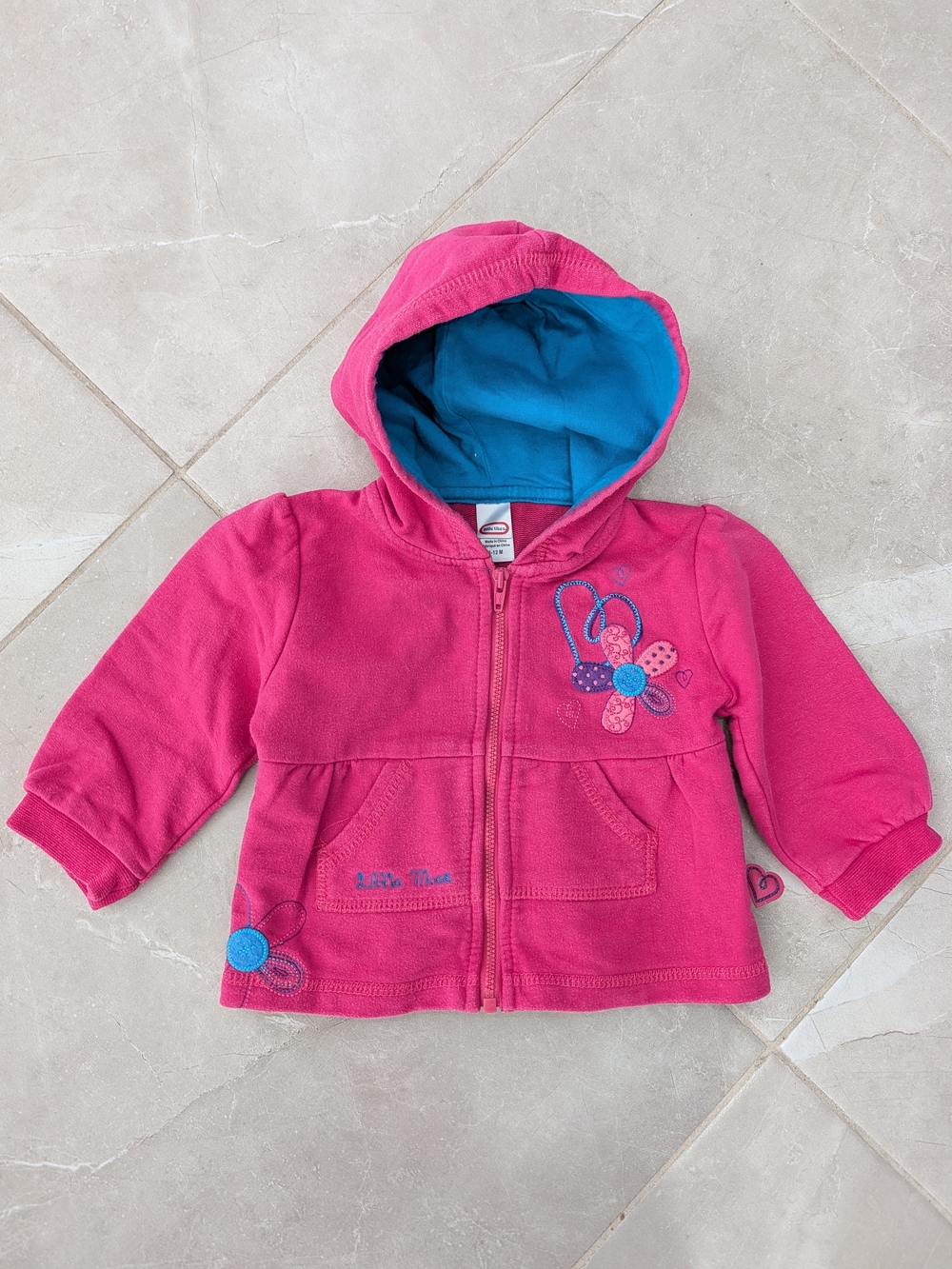 4/$20 Little Tikes Pink Flower Zip-Up Hoodie – 6-12M